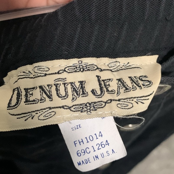 Vintage Denum Jeans Black Western Maxi Skirt - Picture 4 of 8